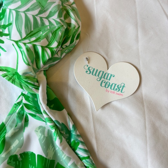 Sugar Coast by Lolli Swim One-Piece Swimsuit – Tropical Leaf Print – Size XS – - Picture 4 of 8